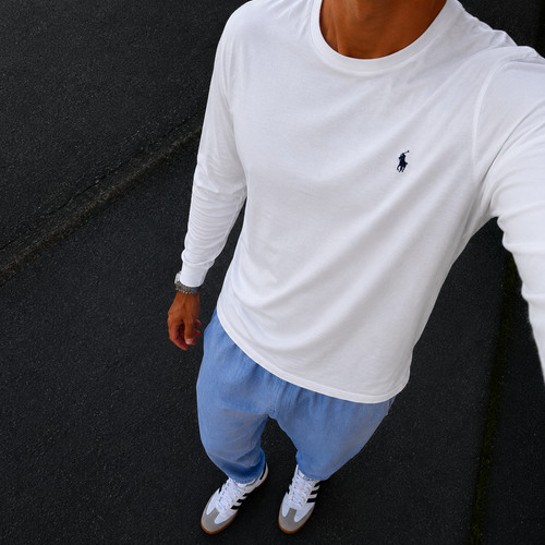 White ralph lauren longsleeve - ralph,