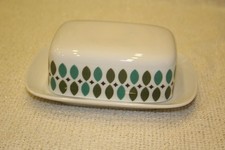 Thomas Medaillon grüne Blätter/Theo Baumann/60er Jahre - Butterdose Rar selten