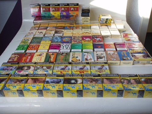 Zigarettenschachteln sammlung - zigarettenschachteln,