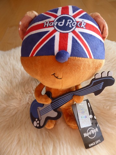 Hard rock teddy mit gitarre - teddy,