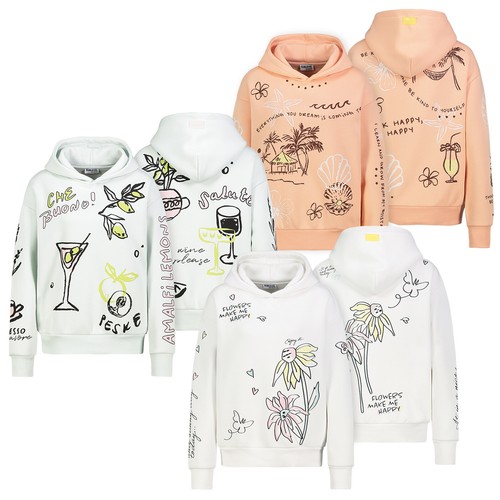 Sweathoodie mit alloverprint - mit,