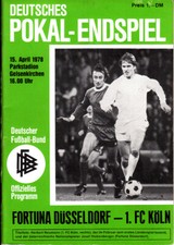 DFB Pokal Finale 15.4.78 Gelsenkirchen Fortuna Düsseldorf 1.FC Köln Deutschland