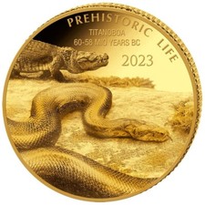 Goldmünze Titanoboa