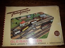 Katalog Modelleisenbahn  Fleischmann Gleisanlagen März 1956 Spur HO 1. Auflage
