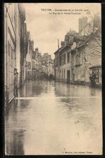 AK Troyes, Inondations du 22 Janvier 1910, La Rue de la Petite-Tannerie 1910 
