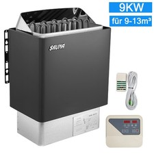9 KW Saunaofen mit Externe Saunasteuerung Saunaheizung Wandmontage Sauna Tragbar