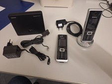 Siemens Gigaset SL555 Festnetztelefon mit 2 Mobilteilen und 1 Ladeschale DEFEKT