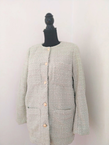 Damen tweed bouclé blazer - damen, tweed/bouclé
