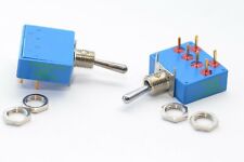 Flacher Vintage Kipp- / Hebel-Schalter v. APEM Typ APR-K6-43, Switch Toggle, NOS