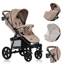 LIONELO® Kinderwagen Buggy bis 22 kg mit Liegefunktion zusammenklappbar Fußdecke