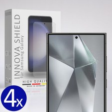 4x Panzerfolie Displayglasschutz Samsung Galaxy S24 Ultra 5G Stifteingabe Cover