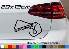 Sachsenring 20x12cm aufkleber - sachsenring,
