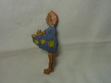 Der Stern Geld Laubsägearbeit handbemalt Holz Vintage deutsch #K