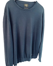 Eterna 1863 Herrenpullover, XL, Dunkelblau, Merinowolle 