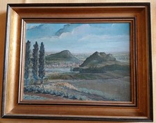 Toll erhaltenes original Ölbild Landschaft Toskana? Italien? Holzrahmen