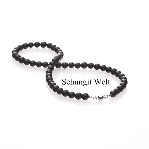 Schungit halskette cm - schungit,