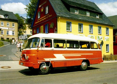 Ansichtskarte omnibus robur - ansichtskarte:,