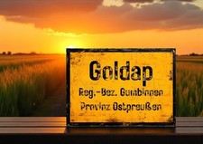 Ortsschild Goldap in