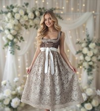 Glitzerndes hochzeitsdirndl - glitzerndes,