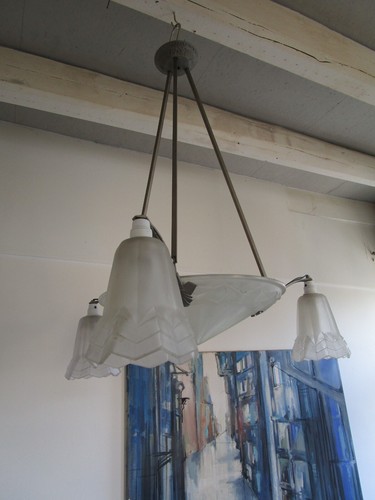 Art deco deckenlampe sign - art,