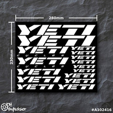 Yeti Stickersatz Weiß |