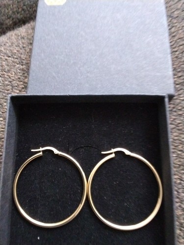 Gelbgold creolen 14kt - gelbgold,