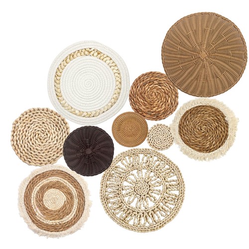 Wandkorb set boho rattan - rattan, deko