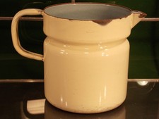 antiker Milchtopf Emaille