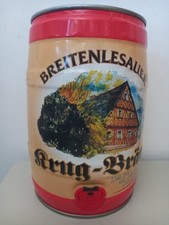 KRUG-BRÄU Party Fass Gallon Bierdose aus DEUTSCHLAND (5 Liter) Leer !!