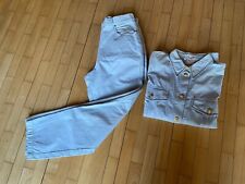 Laurèl Hosenanzug mit Goldnieten Hellblau EUR Größe 38