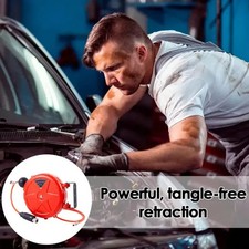 Luftschlauchrolle 10 m automatischer Rücklauf Wandmontage Schnellkupplung