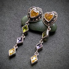 Moderne Herz Ohrringe