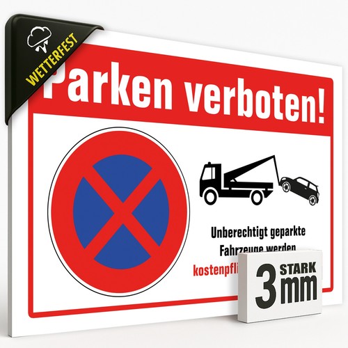 Schild parken verboten privat - schild,