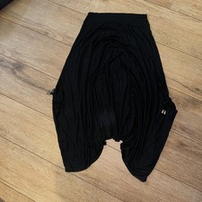 Damen Rock Schwarz Baumwolle Strick Größe M/L 38/40 Neu