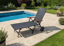 Aluminium rollliege polyrattan - aluminium,