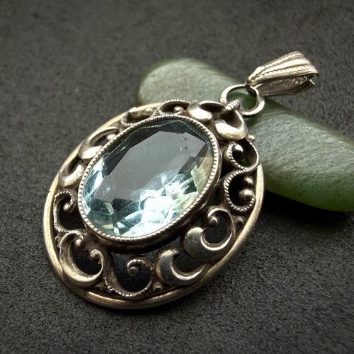 Jugendstil anhänger silber - anhänger,