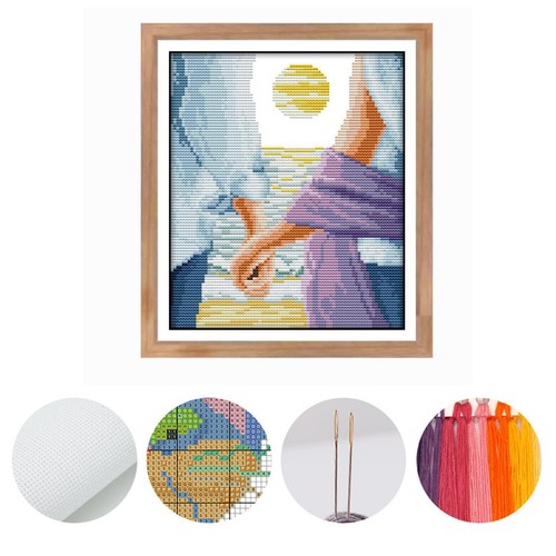 Kreuz stich kits gestempelt - kreuz,