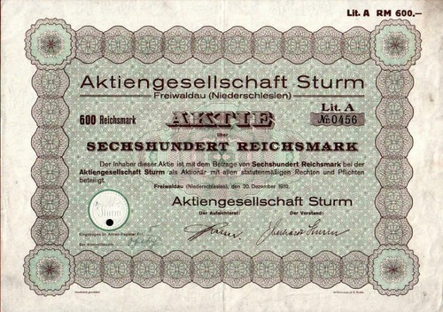 Aktiengesellschaft sturm - aktiengesellschaft,
