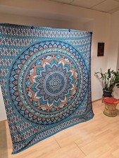 XXL 240x210cm  Mandala BLAU