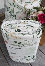 Ikea Timjansmott Bettwäsche Set Landhaus Blumen natur pastell geblümt Wiese 240 