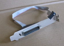 Retro PC Slotblech Blende Port Seriell mit Kabel