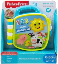 Fisher-Price Tierfreunde-Liederbuch, Baby-Spielzeug mit Musik, Lernspielzeug