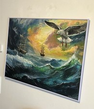 acrylbild handgemalt neu