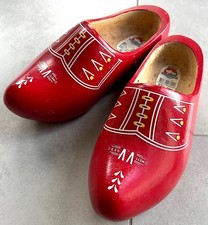 Holländische Holzschuhe WETT.V.V.GED, rot, Gr. 36, unbenutzt