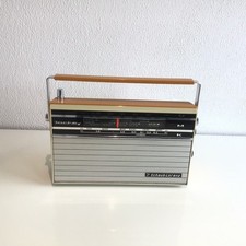 60er Jahre Kofferradio Schaub-Lorenz Jockey orange Dekostück