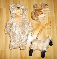 4 x Steiff Teddy Zotty, Reh
