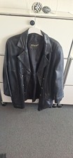  Damen Lederjacke von Clan Gr 48 - Farbe schwarz - sehr guter Zustand