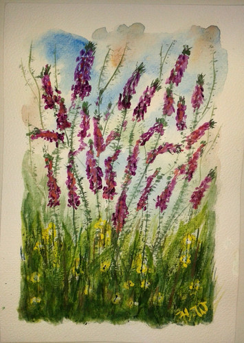 Original gemälde aquarell - original,