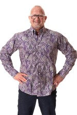 Relco Herren Paisley Langarm