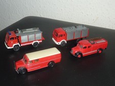 4 X ALTE FEUERWEHR 1:87,BREKINA, RMM ROSKOPF, REST ?? 1 X STADT HALLEIN,